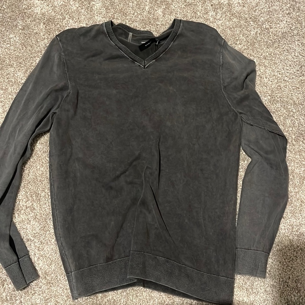 NWT Kinross stone washed v neck sweater